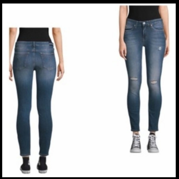 Calvin Klein Denim - CALVIN KLEIN 30x28 Mid Rise Skinny Distressed Style 42J5332 CKJ011